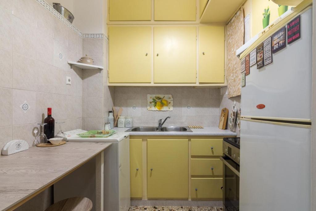 Kuchyňa alebo kuchynka v ubytovaní Classic And Modern Apartment in Athens