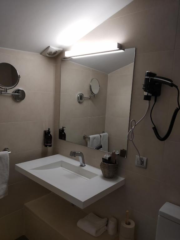 Koupelna v ubytování Hotel Olot Centre