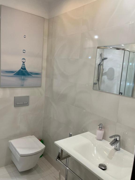 Kúpeľňa v ubytovaní Apartament Esensja II