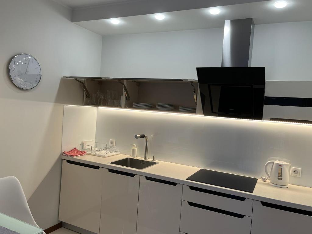 Kuchyňa alebo kuchynka v ubytovaní Apartament Esensja II