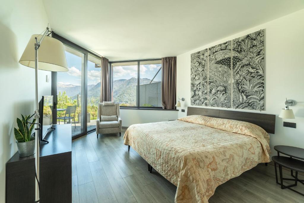 Postel nebo postele na pokoji v ubytování B&B Vista Lago