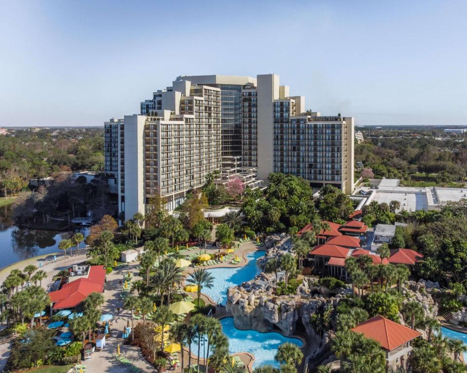 una vista aérea del complejo Mgm en Hyatt Regency Grand Cypress Resort en Orlando