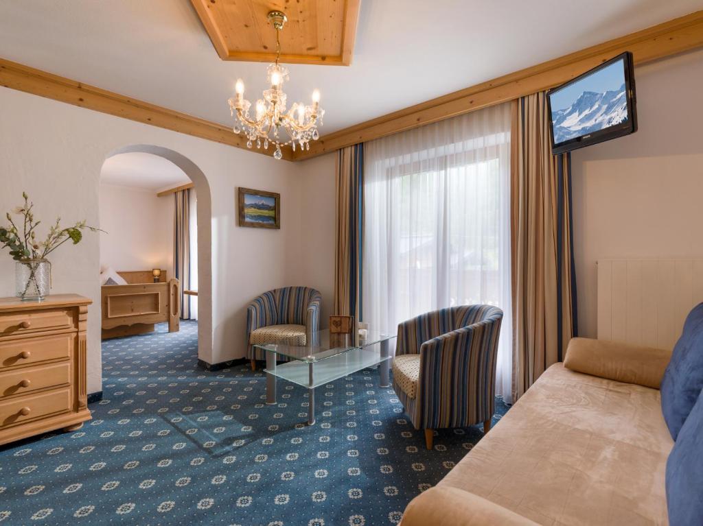 Posezení v ubytování Landhaus Alpenherz