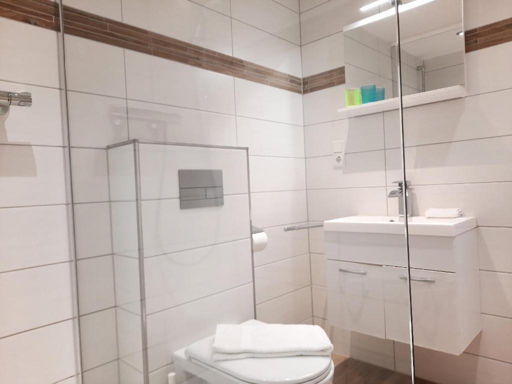 Koupelna v ubytování Haus Dietrich Wohnung 2