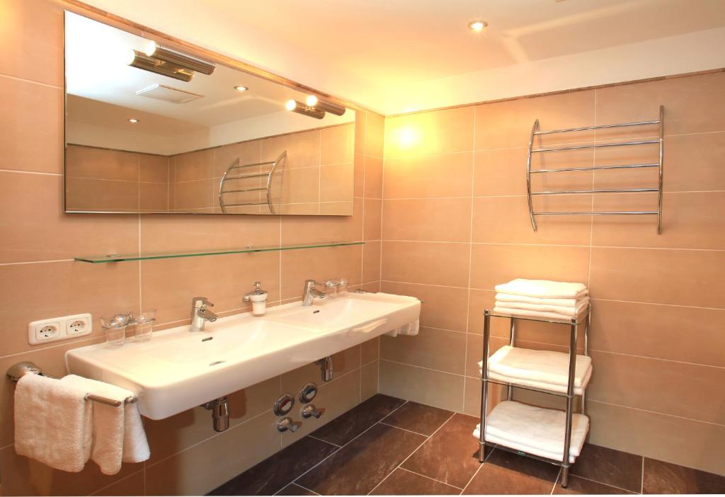 Koupelna v ubytování Tarlack Appartements Hütten 34