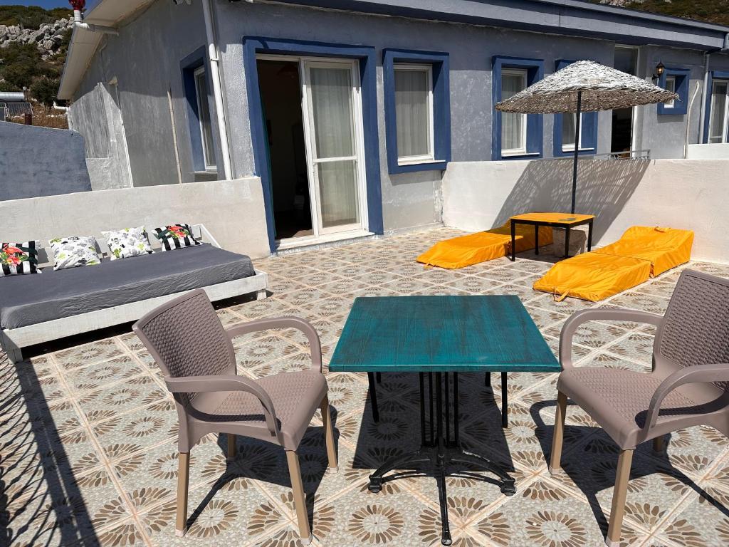 Patio nebo venkovní prostory v ubytování Goknar Knidos Eco Hotel & Farm