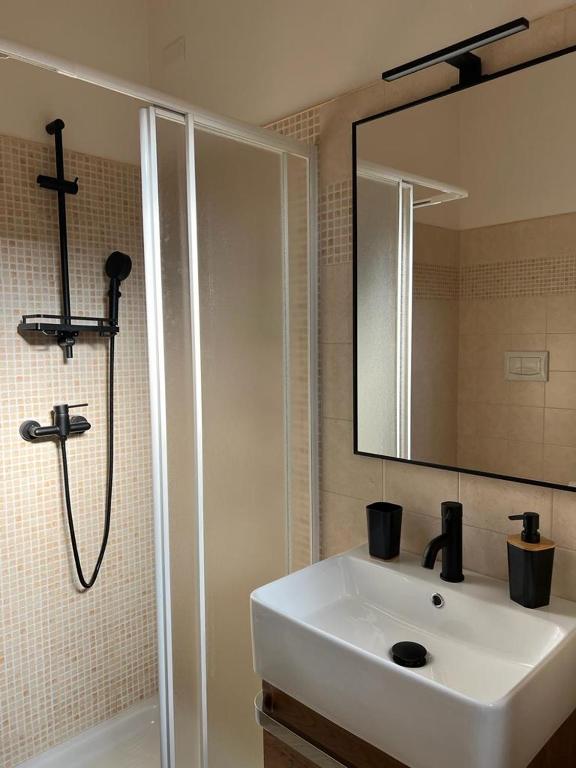 Koupelna v ubytování B&B Zio Cici