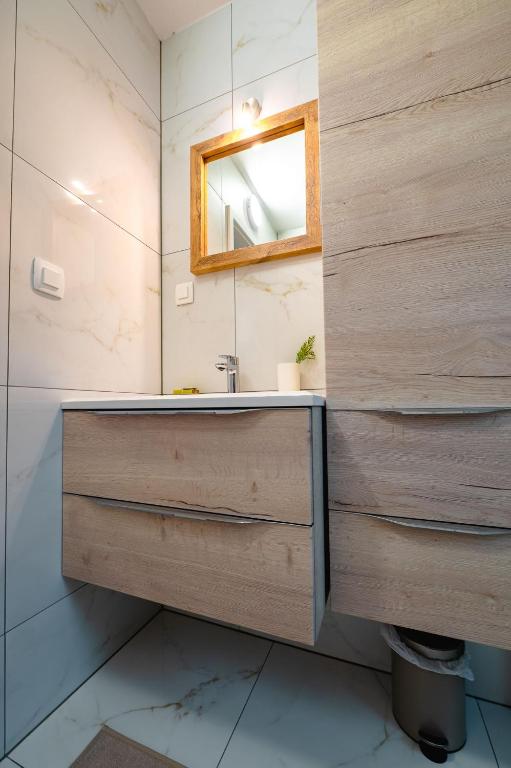 Koupelna v ubytování Apartma na hribu