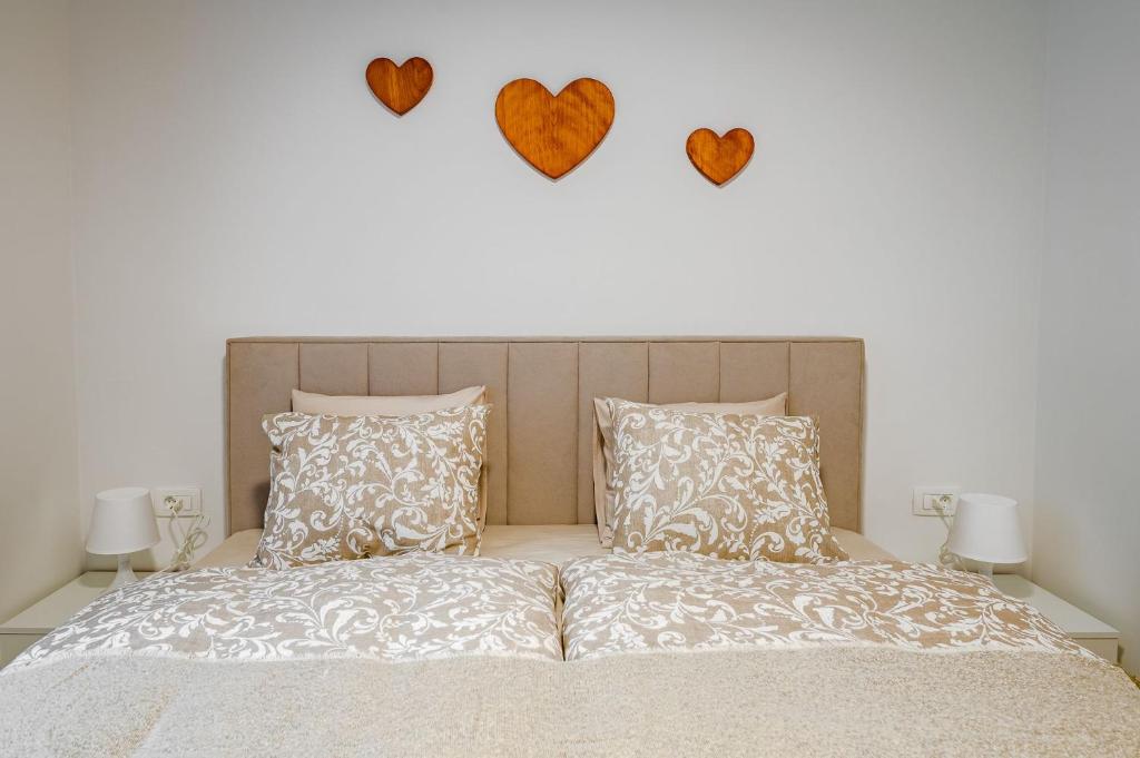 Postel nebo postele na pokoji v ubytování Apartma na hribu