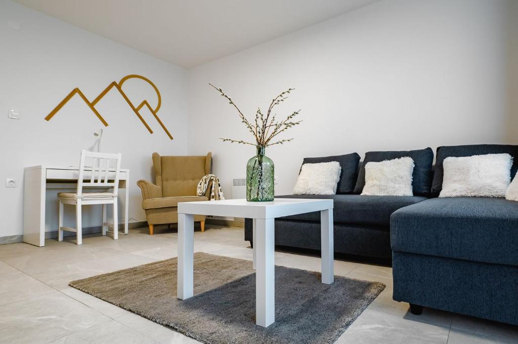 Posezení v ubytování Apartma na hribu