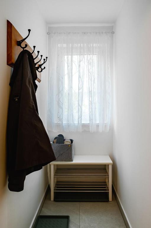 Postel nebo postele na pokoji v ubytování Apartma na hribu