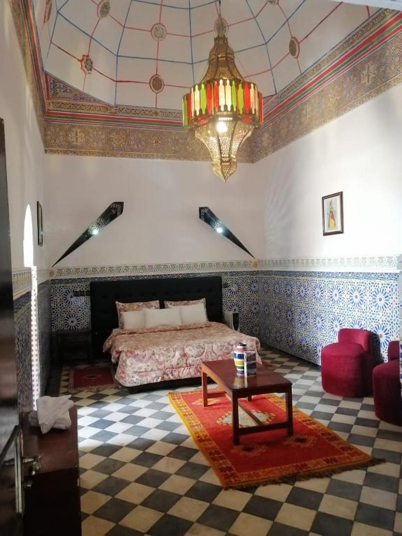 Letto o letti in una camera di Riad Freija-TAROUDANT
