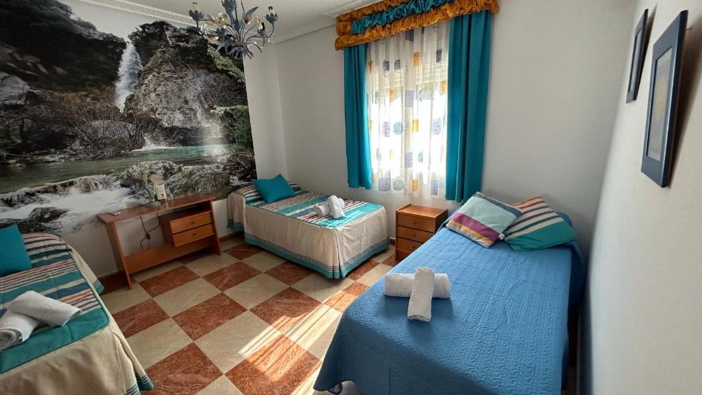 Posezení v ubytování Vivienda rural Saltos de la Osera