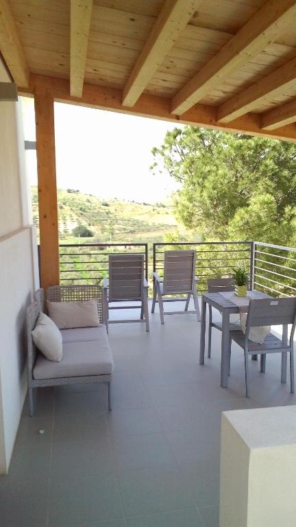 Balkón nebo terasa v ubytování Agriturismo Casebianche