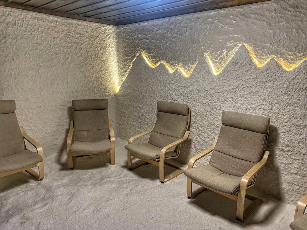 Posezení v ubytování Hotel Leshten