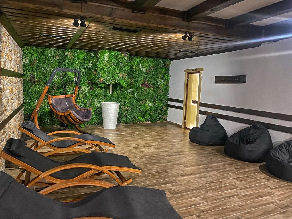 Posezení v ubytování Hotel Leshten
