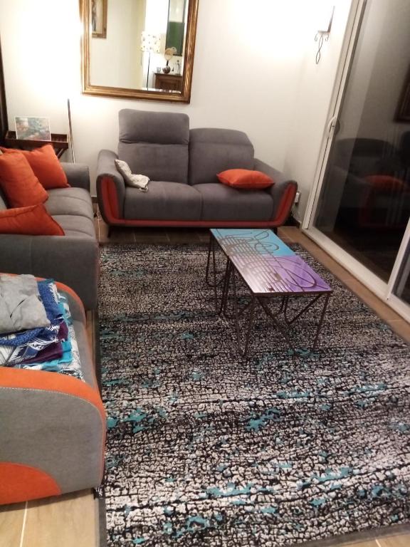 Posezení v ubytování villa rahuette