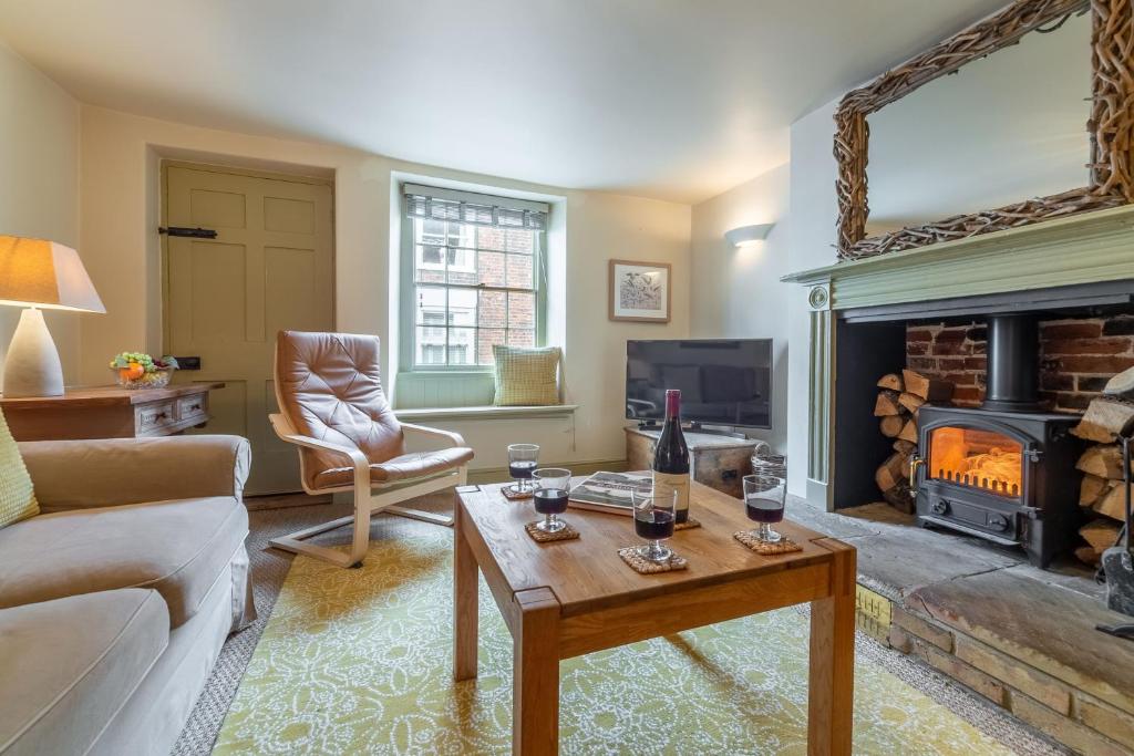 Et opholdsområde på Arch Cottage