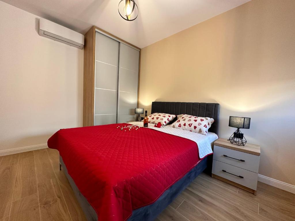 Postel nebo postele na pokoji v ubytování White Star Apartments