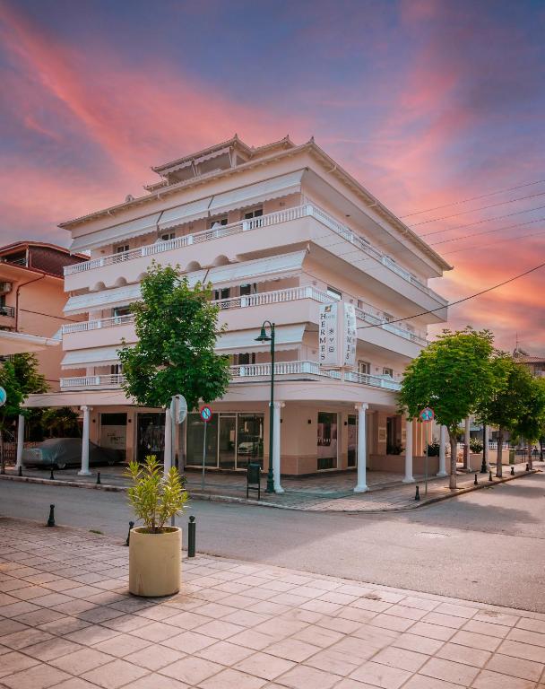 Budova, kde se aparthotel nachází