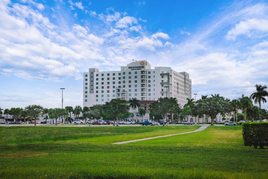 Das Gebäude in dem sich das Resort befindet