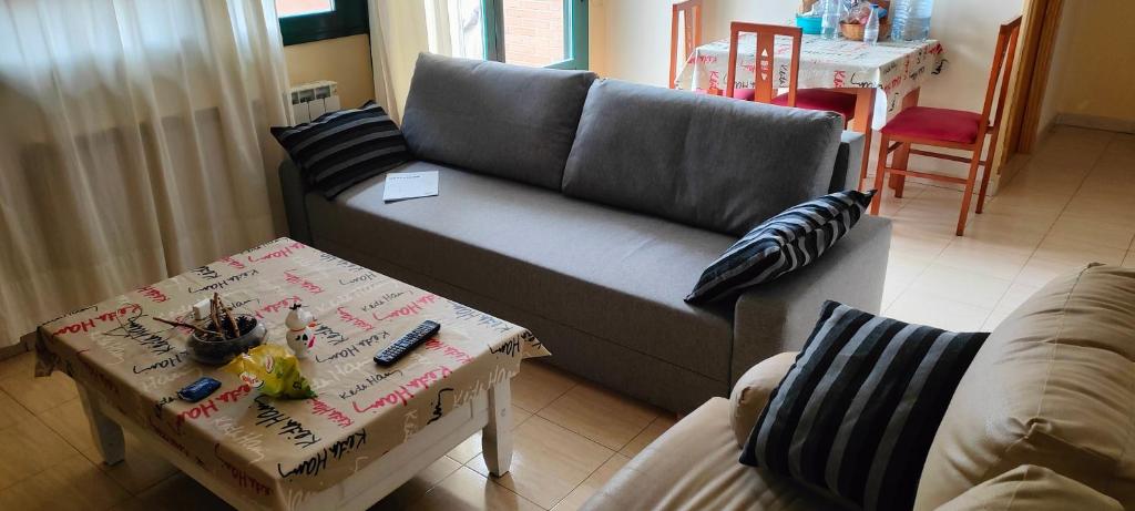 Posezení v ubytování Acogedor Apartamento
