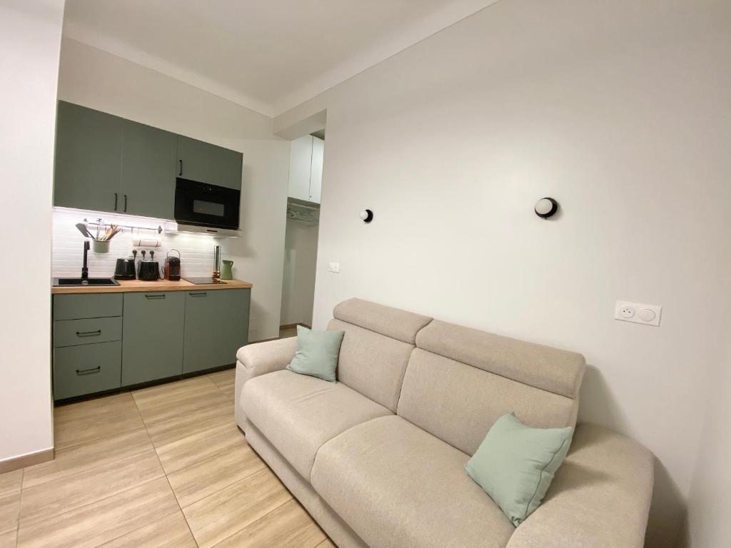 Kuchyň nebo kuchyňský kout v ubytování Appartements neuf - Frontière de Monaco - clim - WIFI