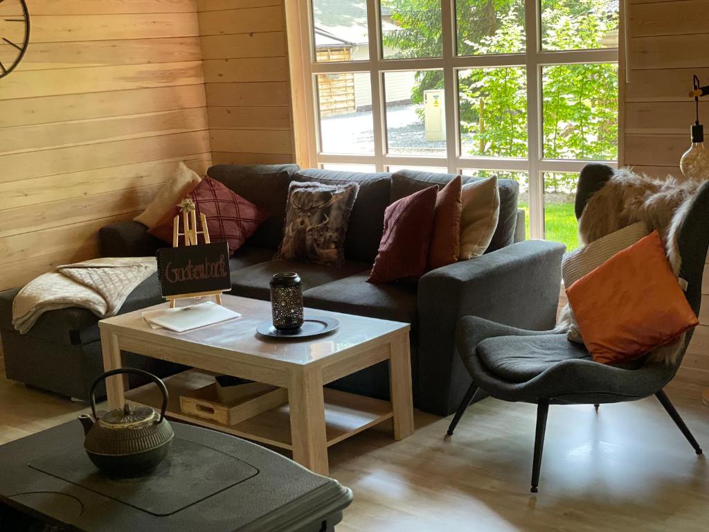 Posezení v ubytování Chalet Sint-Hubertus Deluxe