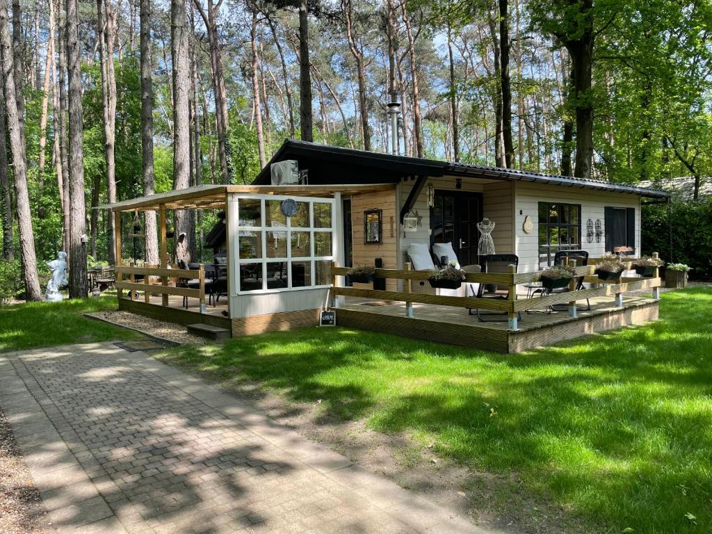 Zahrada ubytování Chalet Sint-Hubertus Deluxe