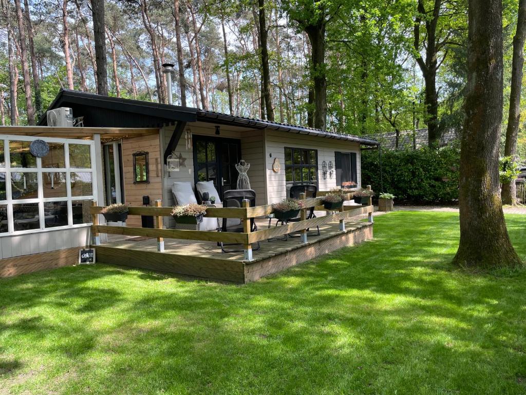 Zahrada ubytování Chalet Sint-Hubertus Deluxe