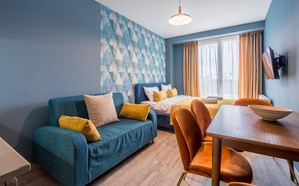 Posezení v ubytování New Gudauri GoodHost Apartments