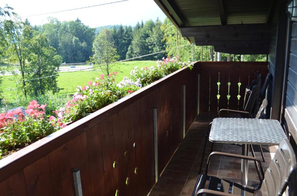 Balkón nebo terasa v ubytování Am Randersberg - Wohnung Nr 1