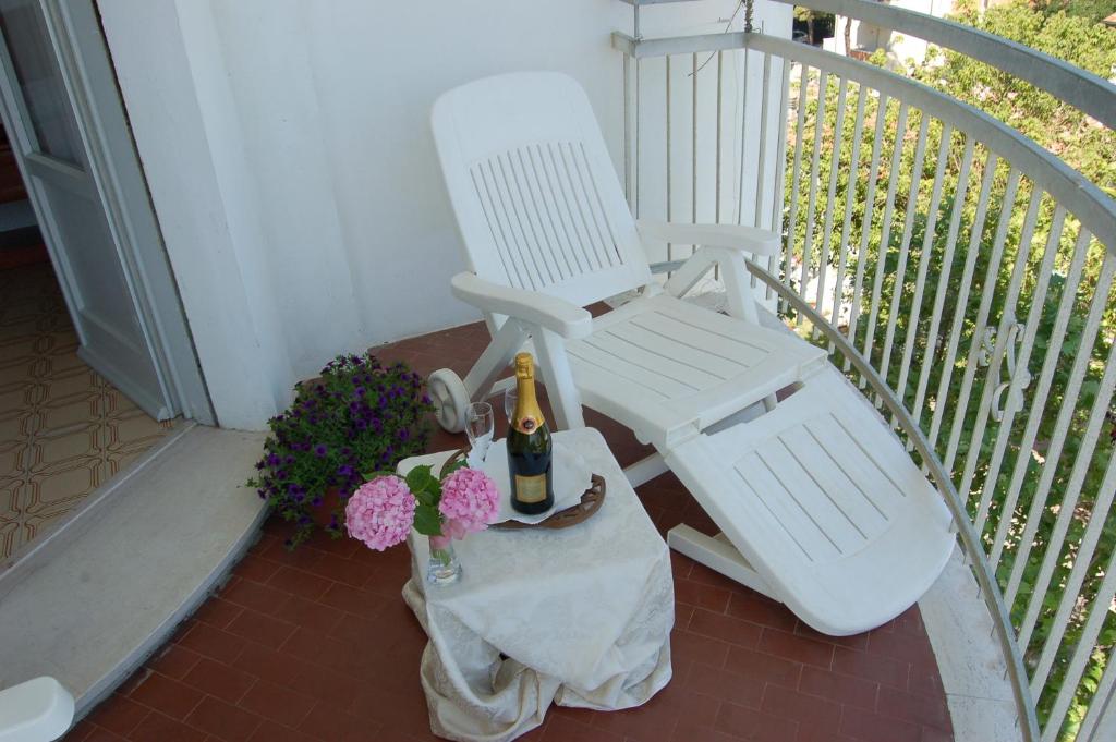 Balkón nebo terasa v ubytování Hotel Villa Verde
