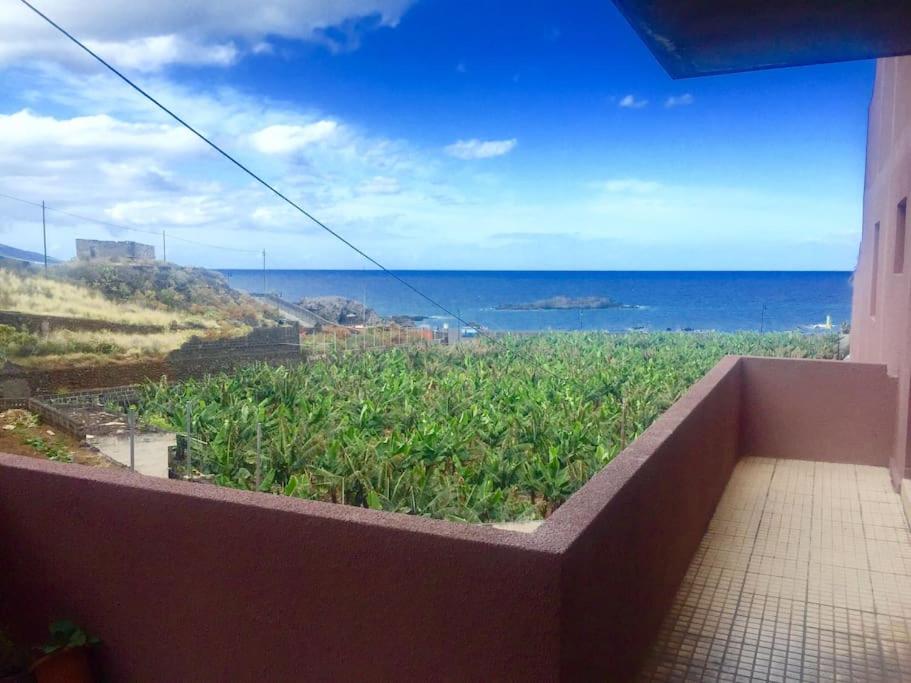 a balcony with a view of the ocean at Apartamento La Playa , Los Cancajos La Palma in Los Cancajos