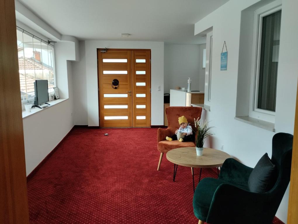 Posezení v ubytování Residence Mahala