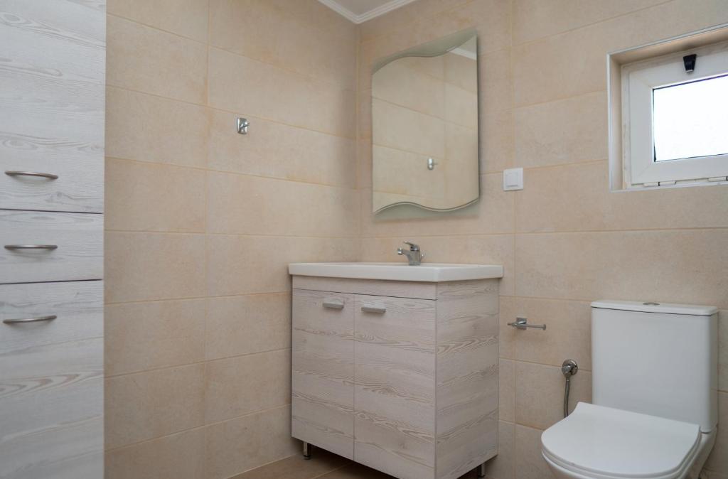 Koupelna v ubytování Nafsika House