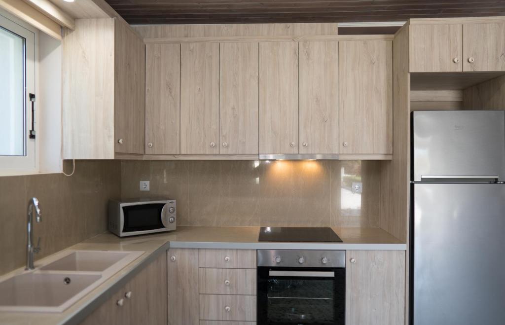 Kuchyň nebo kuchyňský kout v ubytování Nafsika House