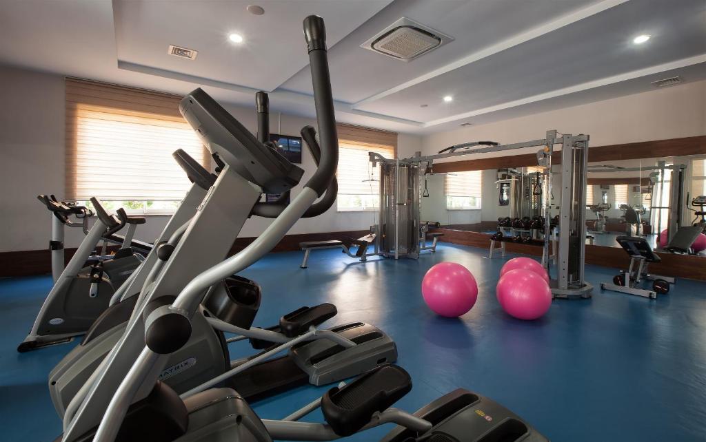 Fitness centrum a/nebo fitness zařízení v ubytování Adalya Ocean Deluxe - Ultra All Inclusive