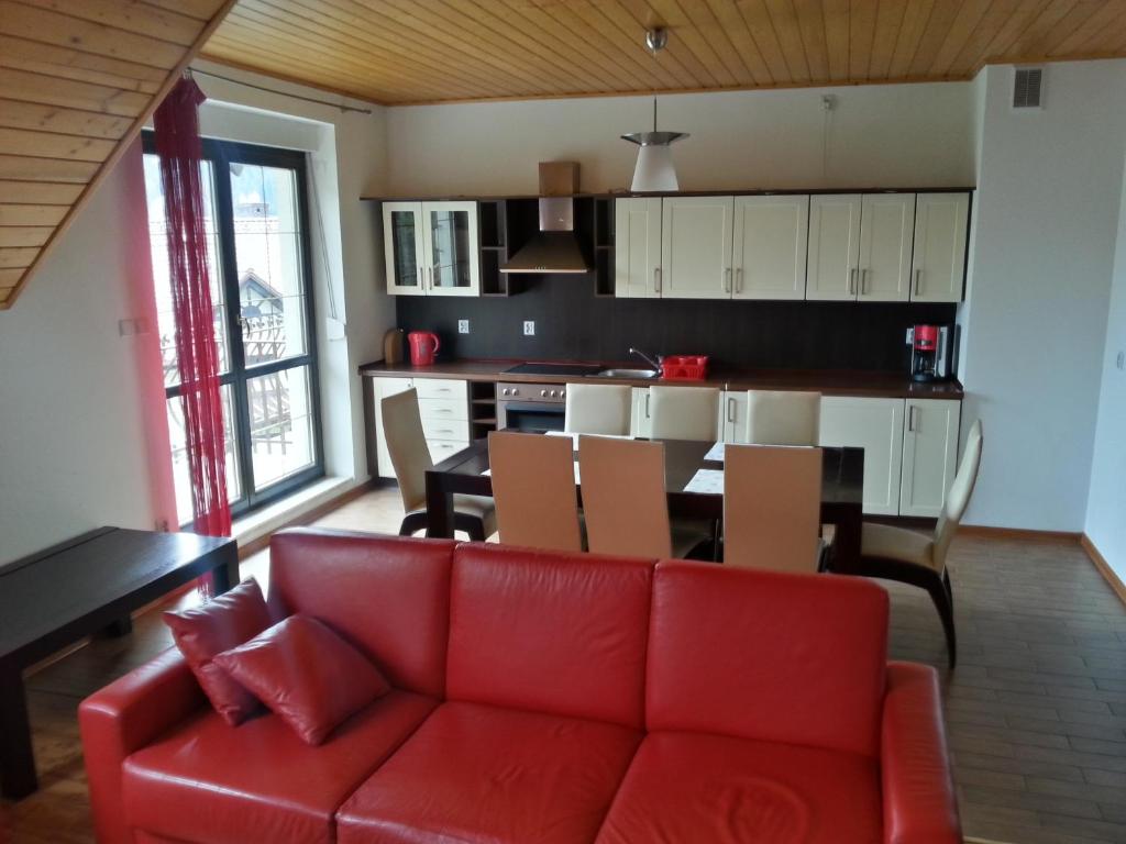 Kuchnia lub aneks kuchenny w obiekcie Belweder Apartamenty i Pokoje