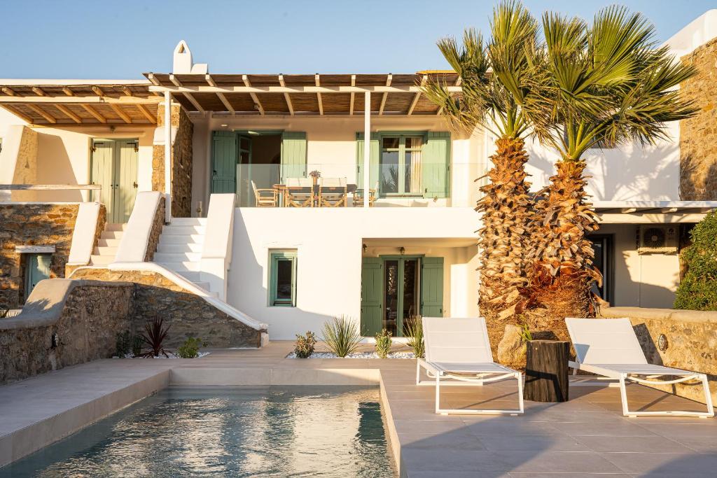 Bazén v ubytování Villa Hola Mykonos nebo v jeho okolí