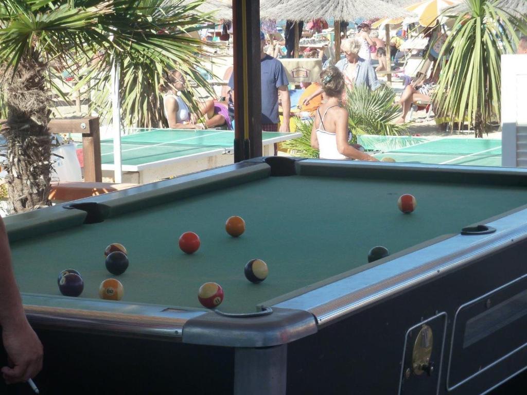 Biliár nebo kulečník v ubytování Hotel San Domingo