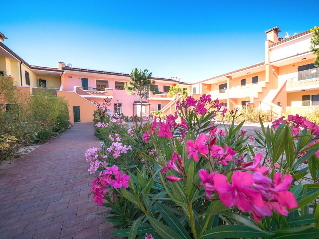A garden outside Pomposa Residence