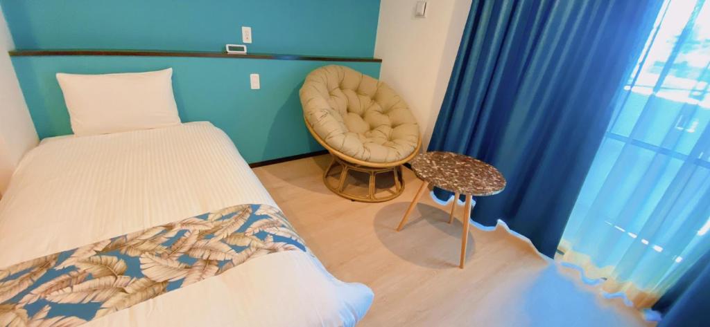 KOHALA　HOTELにあるベッド