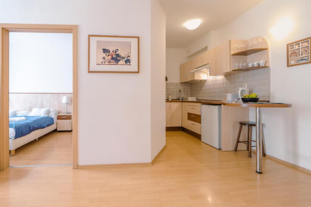 Kuchyňa alebo kuchynka v ubytovaní Premium Apartments