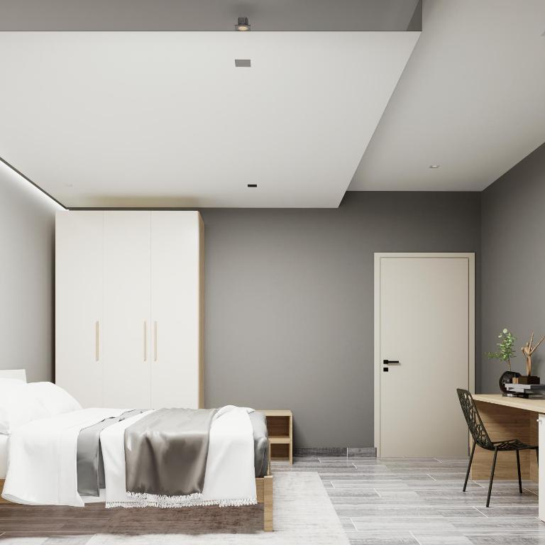 Postel nebo postele na pokoji v ubytování Split Rooftop Suites