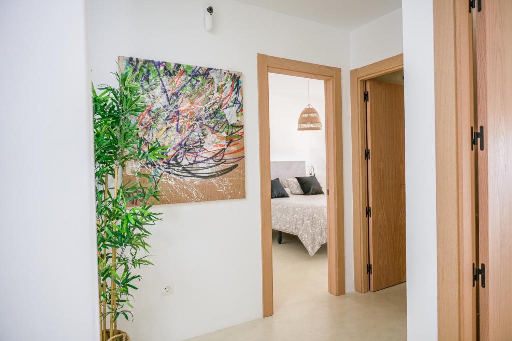 Posteľ alebo postele v izbe v ubytovaní Moott Homes Suites Villa Costacabana
