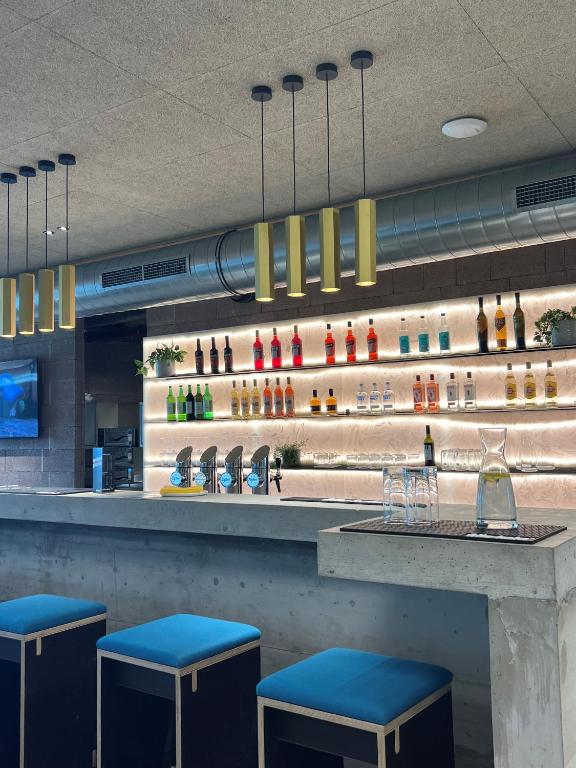Nápoje v ubytování Boulderbar Hotel Leonding