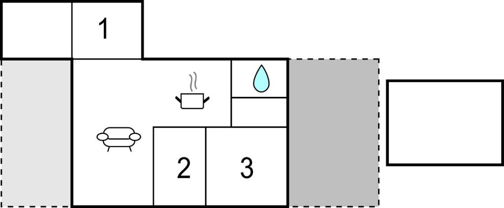 The floor plan of 3 Bedroom Stunning Home In Odder
