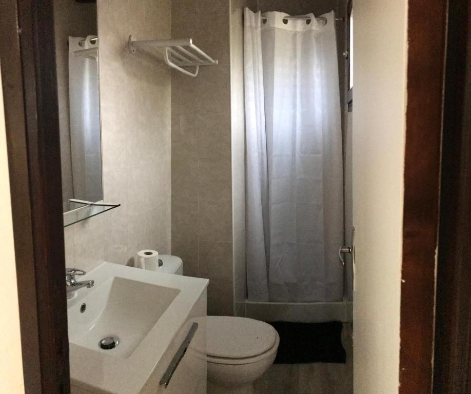 Koupelna v ubytování Camping Trinité
