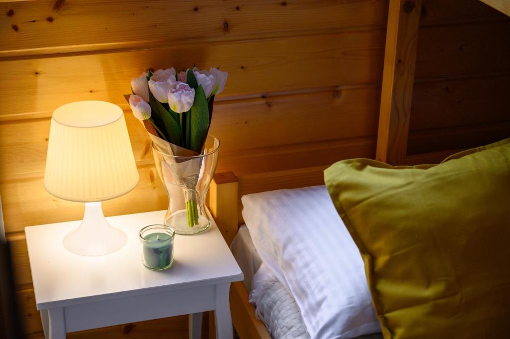 Postel nebo postele na pokoji v ubytování Boho Baltic Resort